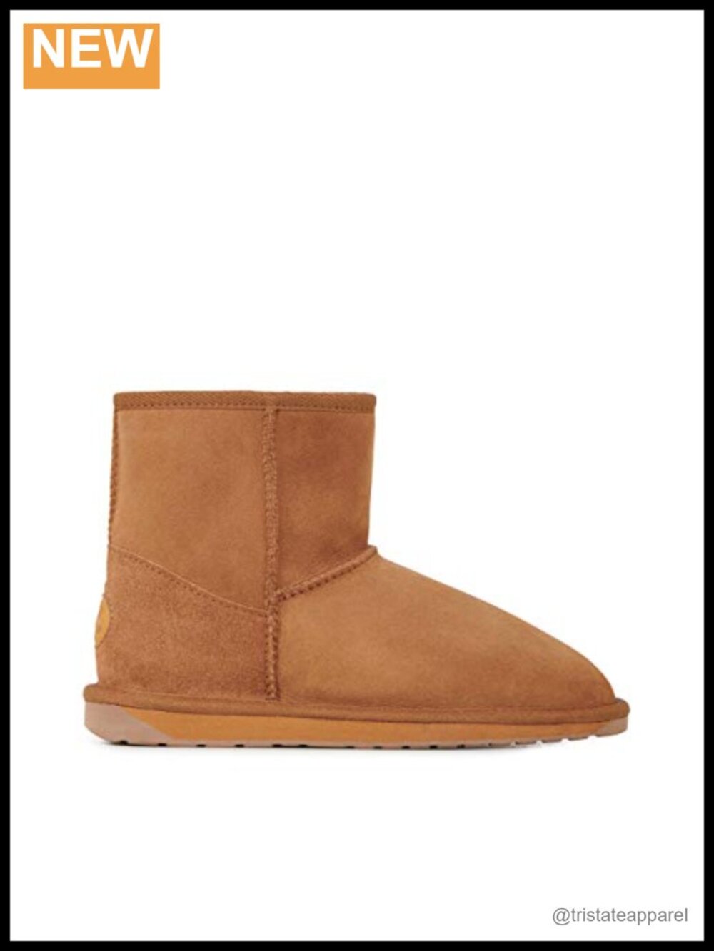 Women's Sheepskin Ankle Boots Pull-On Winter Water Resistant